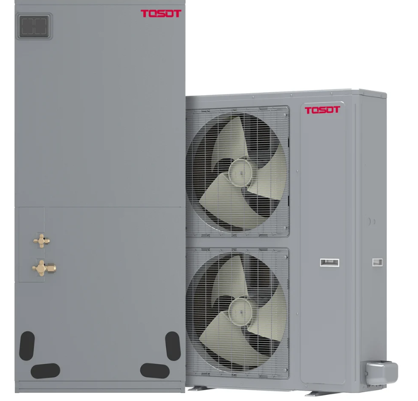 TOSOT indoor and outdoor HVAC system for a residential system swap-out